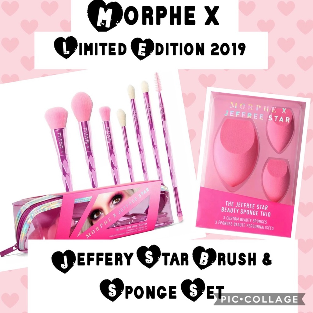New Morphe X Jeffree Star Brush Set & Sponges